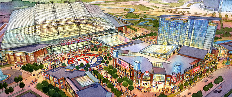 Texas Live and the Rangers New Ballpark